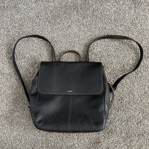 Fossil Leather Backpack